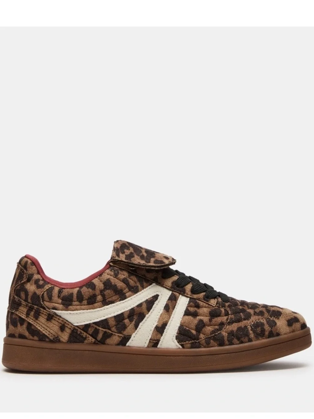 STEVE MADDEN MADRID Low top Sneakers NIB 8.5 Women’s Shoes Leopard Retro
